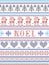 Simple Noel Christmas pattern with Scandinavian,  Nordic festive winter pasterns in cross stitch with heart, snowflake, snow