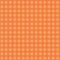 A simple orange gingham seamless vector pattern