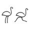 Simple ostrich icon