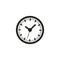 Simple outline vector icon of analog hours