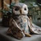 Simple owl doll cloth handmade toy