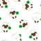 Simple pattern with the image of a sheep. Seamless background. vector.