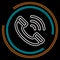 Simple Phone Call Thin Line Vector Icon