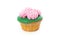 Simple Photo small Cup Cake on white background for your birthday greeting element design