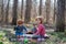 A simple picnic in the forest glade