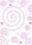 Simple Pink Spiral Background