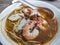 Simple prawn mee or noodle with shrimps