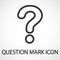 Simple question mark line icon, vector