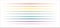 Simple Rainbow Dividers Set on White Background