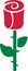 Simple rose icon