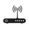 Simple router vector icon. Router related signal icon.