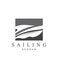 Simple Sailboat Logo Design, Symbol Vector Template