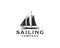 Simple Sailing Yacht Silhouette Logo design