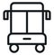 Simple school bus, icon