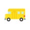 Simple school bus, transportation icon