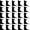 Simple seamless geometric pattern. Repeatable abstract monochrom