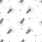 Simple seamless pattern with Flies bugs and black and grey dots. Wrapping, textile, fabric, kids home decor and background