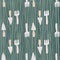 Simple seamless pattern with grey garden tool silhouettes. Green stripped background. Shovel and rake ornament