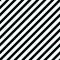 Simple seamless striped pattern, straight diagonal lines, black and white texture, vector background