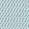 Simple seamless vector abstract pattern with teal andblue dashed diagonal lines on a white background