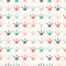 Simple seamless vector pattern with crown. Vintage