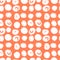 Simple seamless vector pattern of dots, strokes, spots, strokes. Hand drawn illustration, dry brush. Scandinavian style, wallpaper