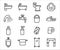 Simple Set of bath room and toilet Related Vector icon user interface graphic design. Contains such Icons as bathroom, toilet,