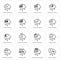 Simple Set of Cloud Computing Related Vector Line Icons