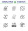 Simple Set of Covid-19 Protection Blue 25 icon pack icon included  health, cold, health, allergy, genetics