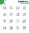 Simple Set of Covid-19 Protection Blue 25 icon pack icon included hygiene, machine, care, weight, management