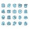 Simple Set of Office Related Vector Line Icons.
