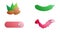 Simple set of outline icons about proteins. Meat  fish  seafood  legumes  nuts  eggs and dairy products