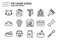Simple Set of Pet Shop Vector Line Icons. Contains icons like Cat head, Pet milk, Bird cage, Pet food and more.