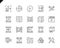 Simple Set Video Editing Line Icons for Website