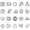 Simple Set of Website Related Lines Icons.