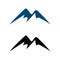 Simple Shape Mountain Logo vector Illustration Design eps 10