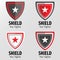 Simple Shield Star Logo Vector Set II