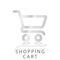 Simple shopping cart shiny metal gradation  icon vector illustration