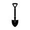 Simple shovel icon. Excavation. Vector icon.