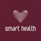Simple sign of heart shape and lettering smart health