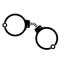Simple silhouette of handcuff