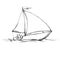 Simple small sailboat