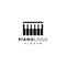 Simple Smart Piano Lettering logo designs