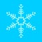 Simple Snowflake Symbol Vector Illustration