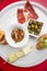 Simple spanish tapas plate