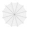 Simple spider cobweb illustration isolated on background.