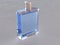 Simple square blue perfume bottle