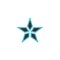 Simple star logo, icon, vector design element