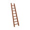 Simple Step Ladder Leaning To The Left Side Vector Illustration