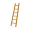 Simple Step Ladder Leaning To The Right Side Vector Illustration